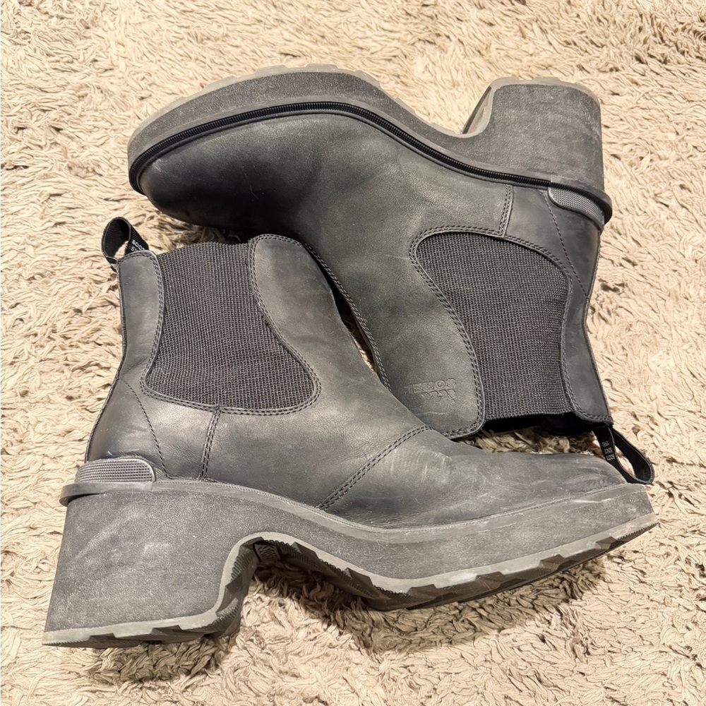 Sorel Black Ankle Boots
